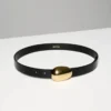Ceinture en cuir et laiton massif Looper