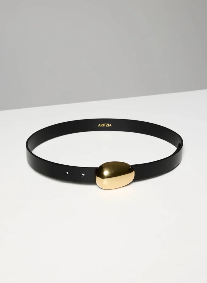 Ceinture en cuir et laiton massif Looper