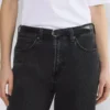 Ceinture fine en cuir avec boucle en laiton massif