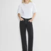 Ceinture fine en cuir avec boucle en laiton massif