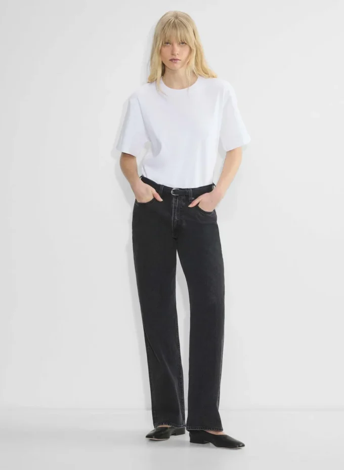 Ceinture fine en cuir avec boucle en laiton massif