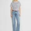 Ceinture fine en cuir et laiton massif Essential