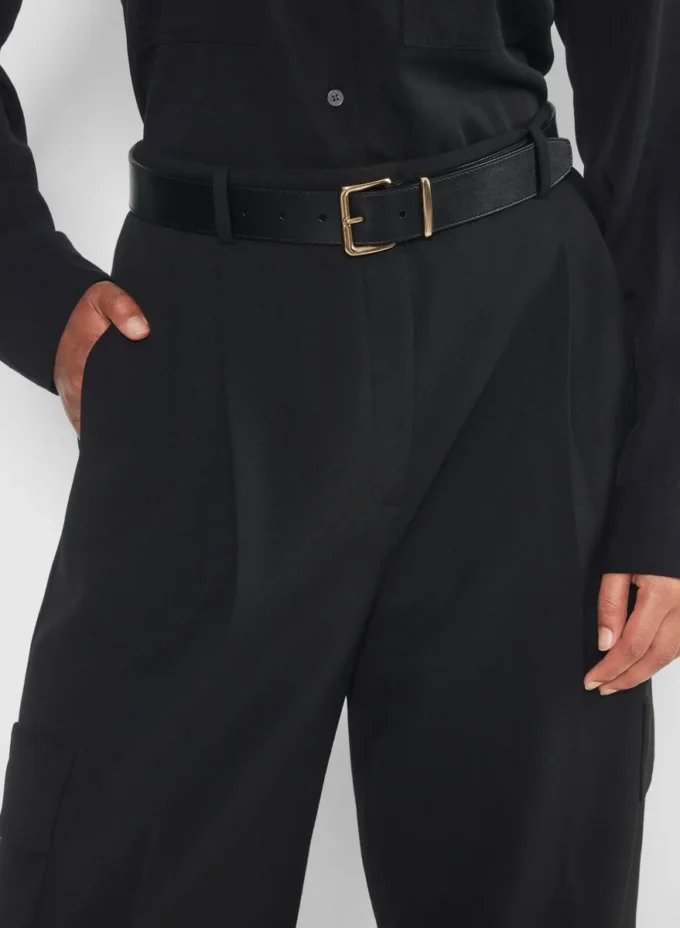 Ceinture large en cuir et laiton massif Emblem