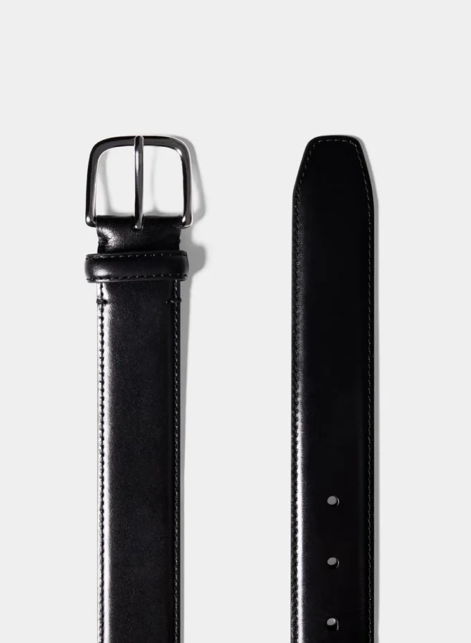 Ceinture large en cuir et laiton massif Essential Ceinture large en cuir et laiton massif Essential