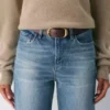 Ceinture large en cuir et laiton massif Halo
