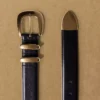 Ceinture large en cuir et laiton massif légendaire
