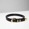 Ceinture large en cuir et laiton massif légendaire