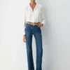 Ceinture large en cuir suédé et laiton massif