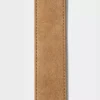 Ceinture large en cuir suédé et laiton massif