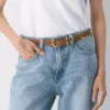 Ceinture légendaire en cuir suédé et laiton massif