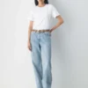 Ceinture légendaire en cuir suédé et laiton massif