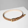 Ceinture légendaire en cuir suédé et laiton massif