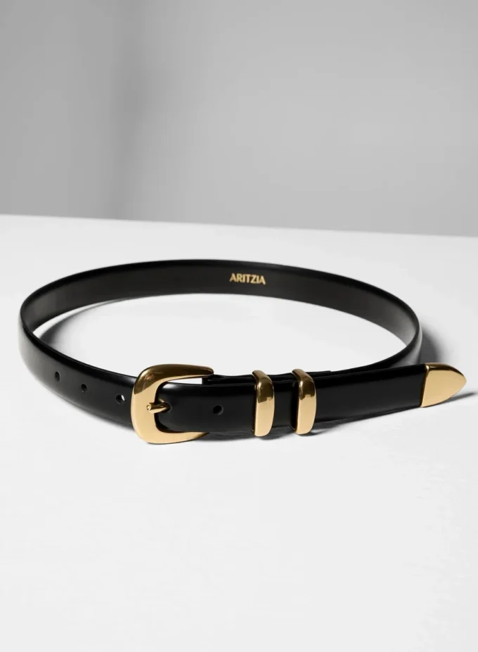 Ceinture légendaire en cuir veau et laiton massif