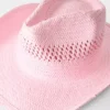 Chapeau de cowboy en paille Bask à tissage ouvert