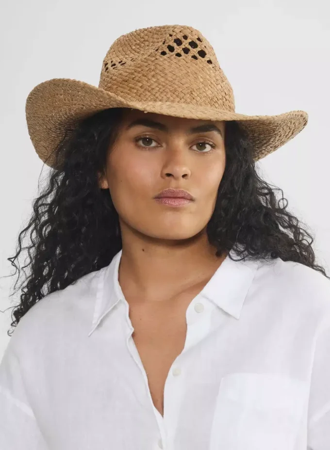 Chapeau en raphia Bask