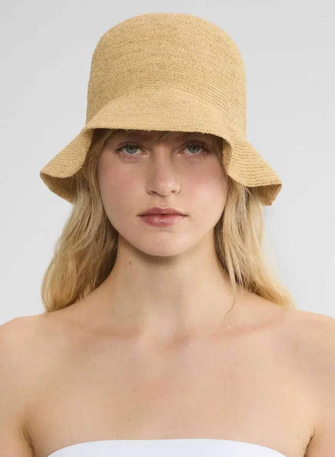 Chapeau à mini-bord en raphia Sunbeam