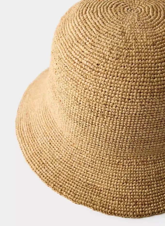 Chapeau à mini-bord en raphia Sunbeam