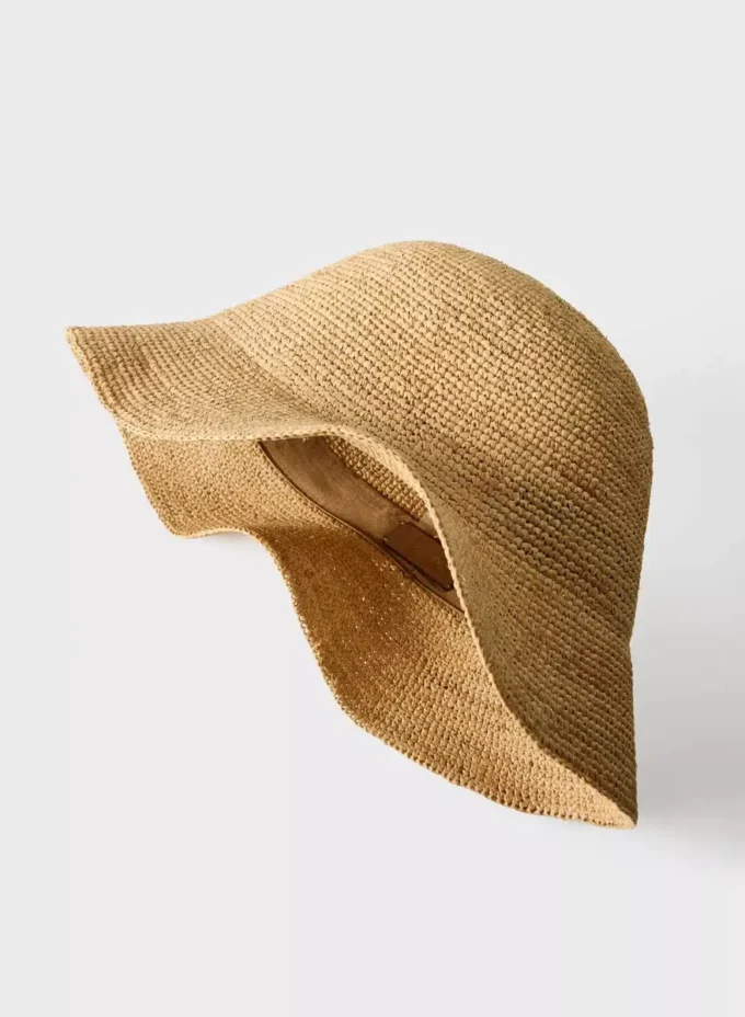 Chapeau à mini-bord en raphia Sunbeam