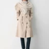 Écharpe-couverture en laine mérinos scandinave