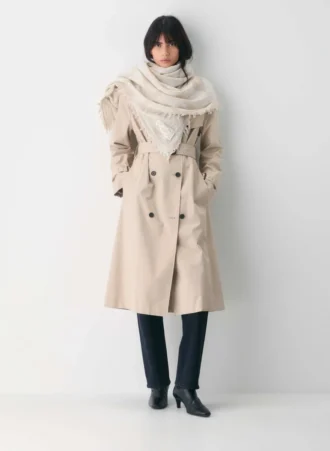 Écharpe-couverture en laine mérinos scandinave