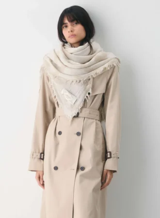 Écharpe-couverture en laine mérinos scandinave