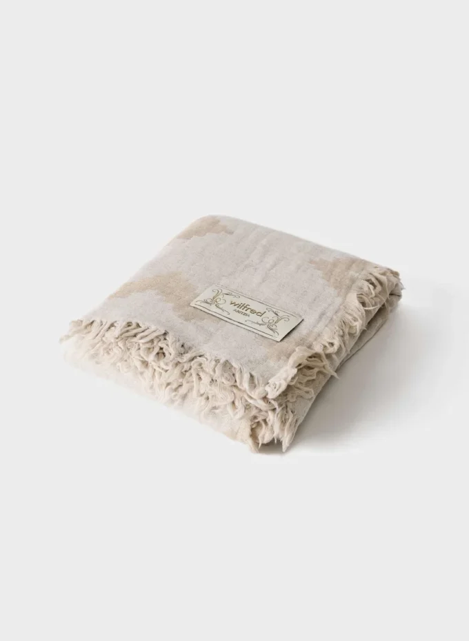 Écharpe-couverture en laine mérinos scandinave