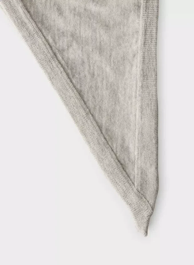Écharpe triangulaire en laine mérinos