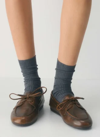Chaussures bateau fines Sperry x Aritzia – Cuir lisse