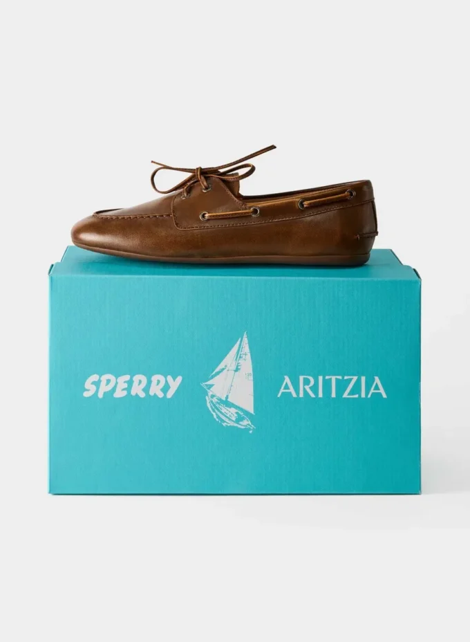 Chaussures bateau fines Sperry x Aritzia – Cuir lisse
