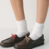 Chaussures bateau Sperry x Aritzia AO – Cuir lisse