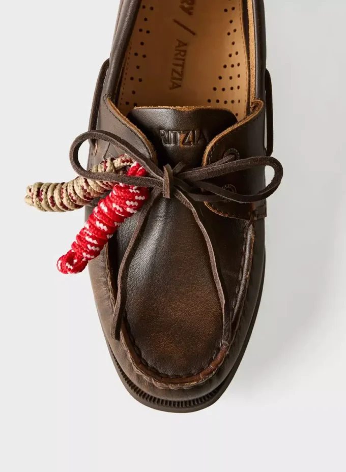 Chaussures bateau Sperry x Aritzia AO – Cuir lisse