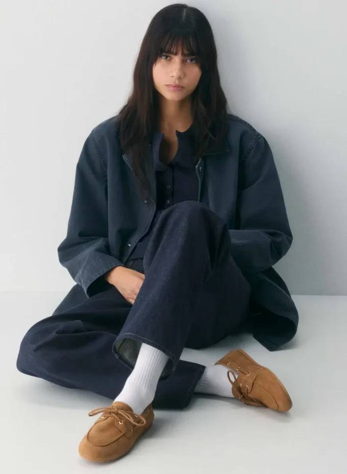 Chaussures bateau Sperry x Aritzia Slim – Cuir nubuck