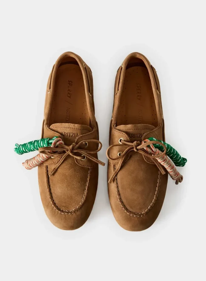 Chaussures bateau Sperry x Aritzia Slim – Cuir nubuck