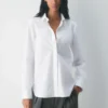 Chemise classique en popeline Letterpress