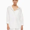 Chemise décontractée en popeline