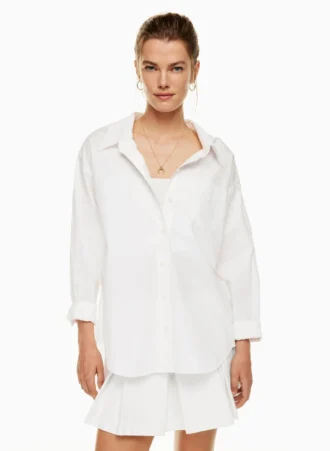Chemise décontractée en popeline