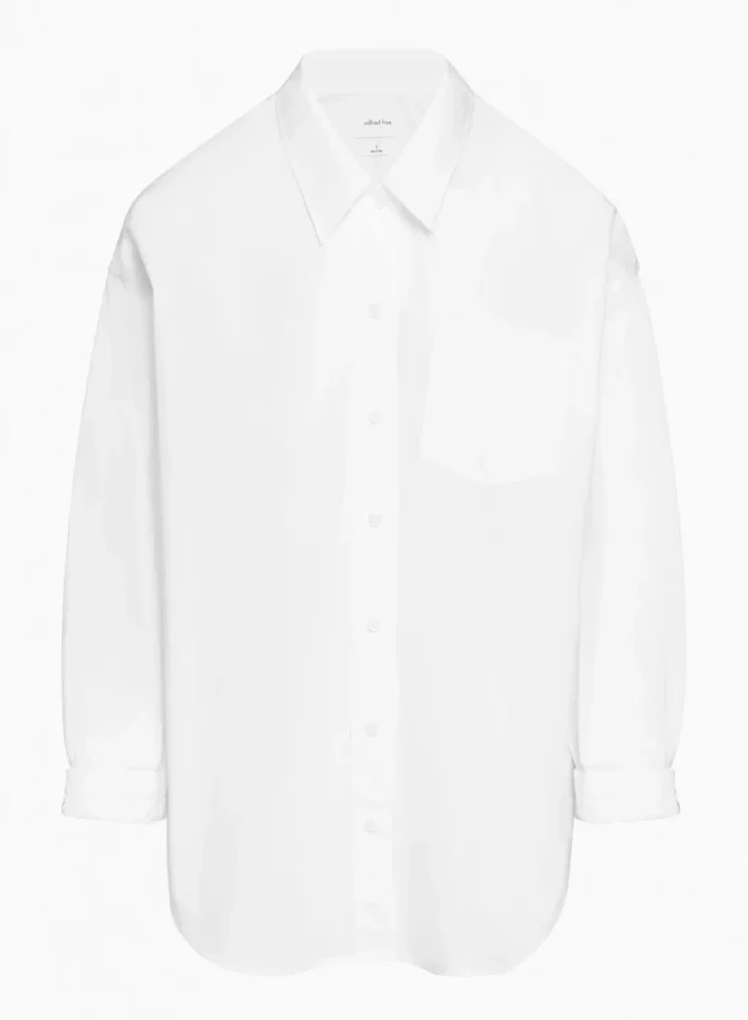 Chemise décontractée en popeline