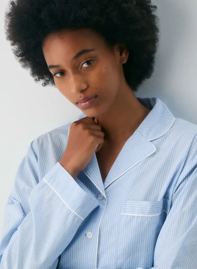 Chemise de pyjama en popeline Laze