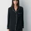 Chemise de pyjama en soie Nightside