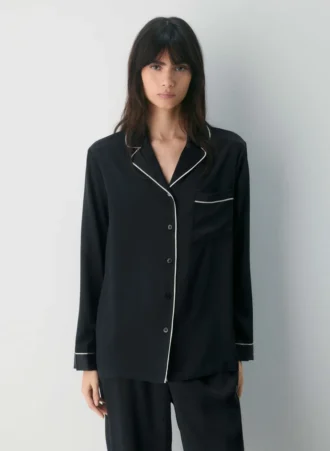 Chemise de pyjama en soie Nightside