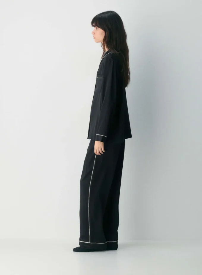 Chemise de pyjama en soie Nightside