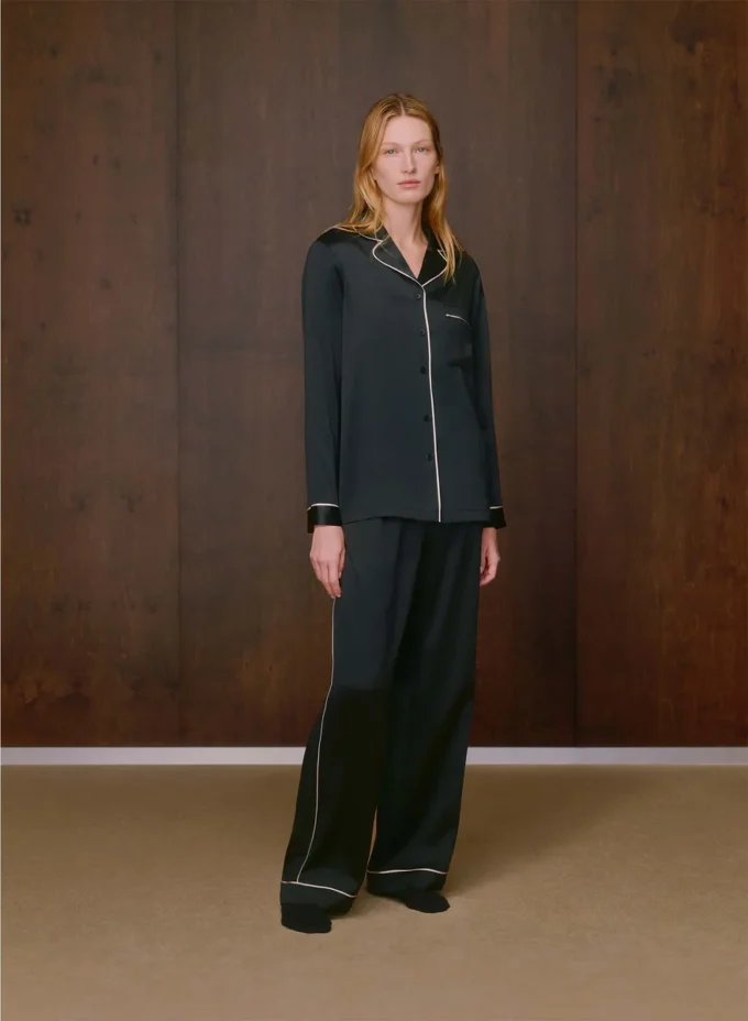 Chemise de pyjama en soie Nightside