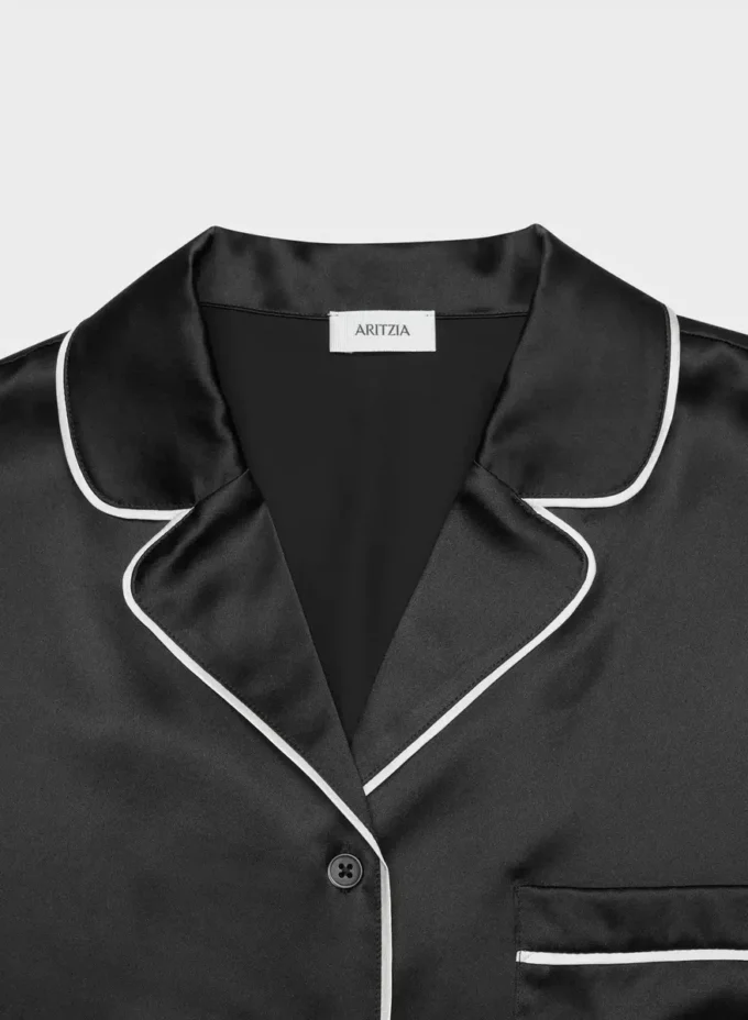 Chemise de pyjama en soie Nightside
