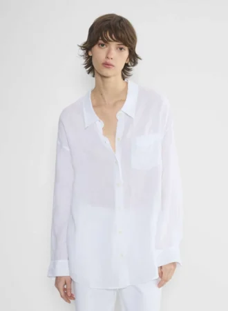 chemise en lin décontractée