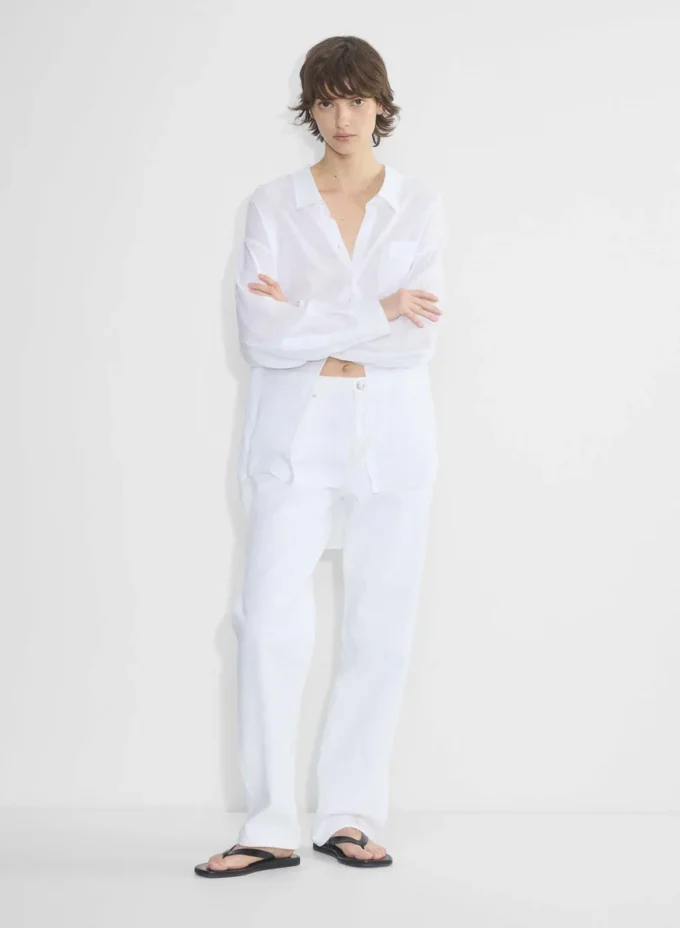 chemise en lin décontractée