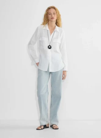 Chemise en lin utilitaire