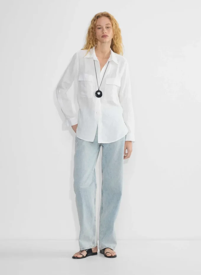 Chemise en lin utilitaire
