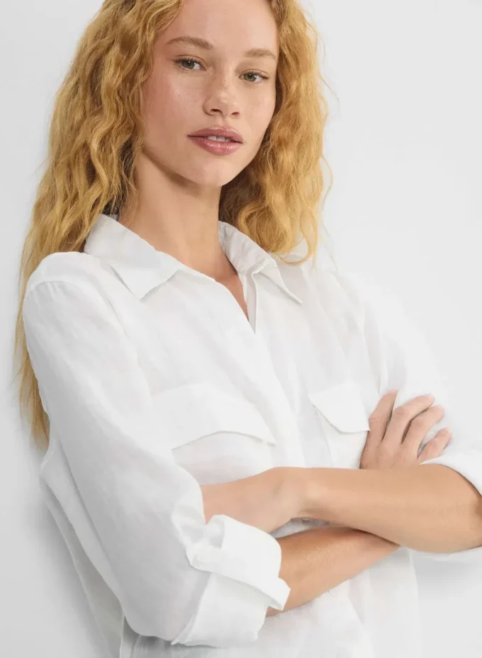 Chemise en lin utilitaire