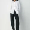 Chemise oversize en popeline