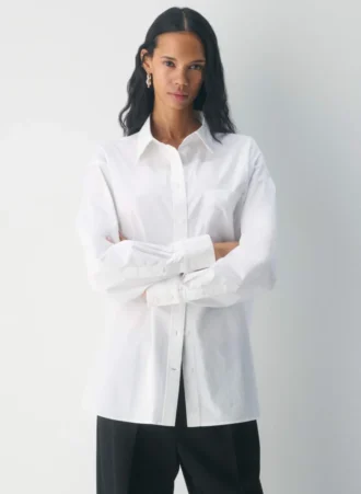Chemise oversize en popeline